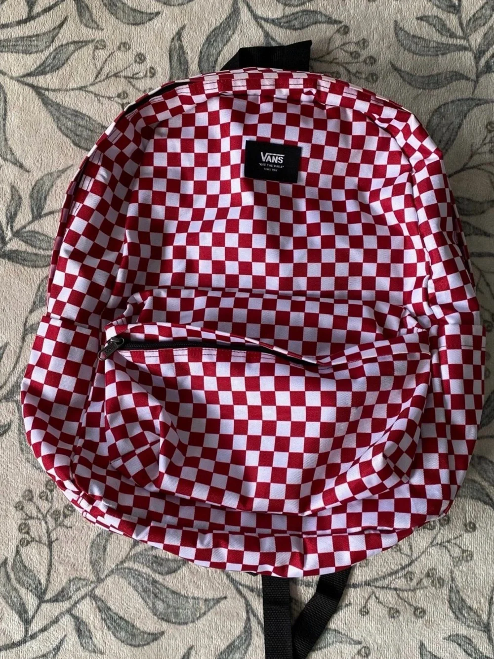 Vans Red & White Checkerboard Backpack